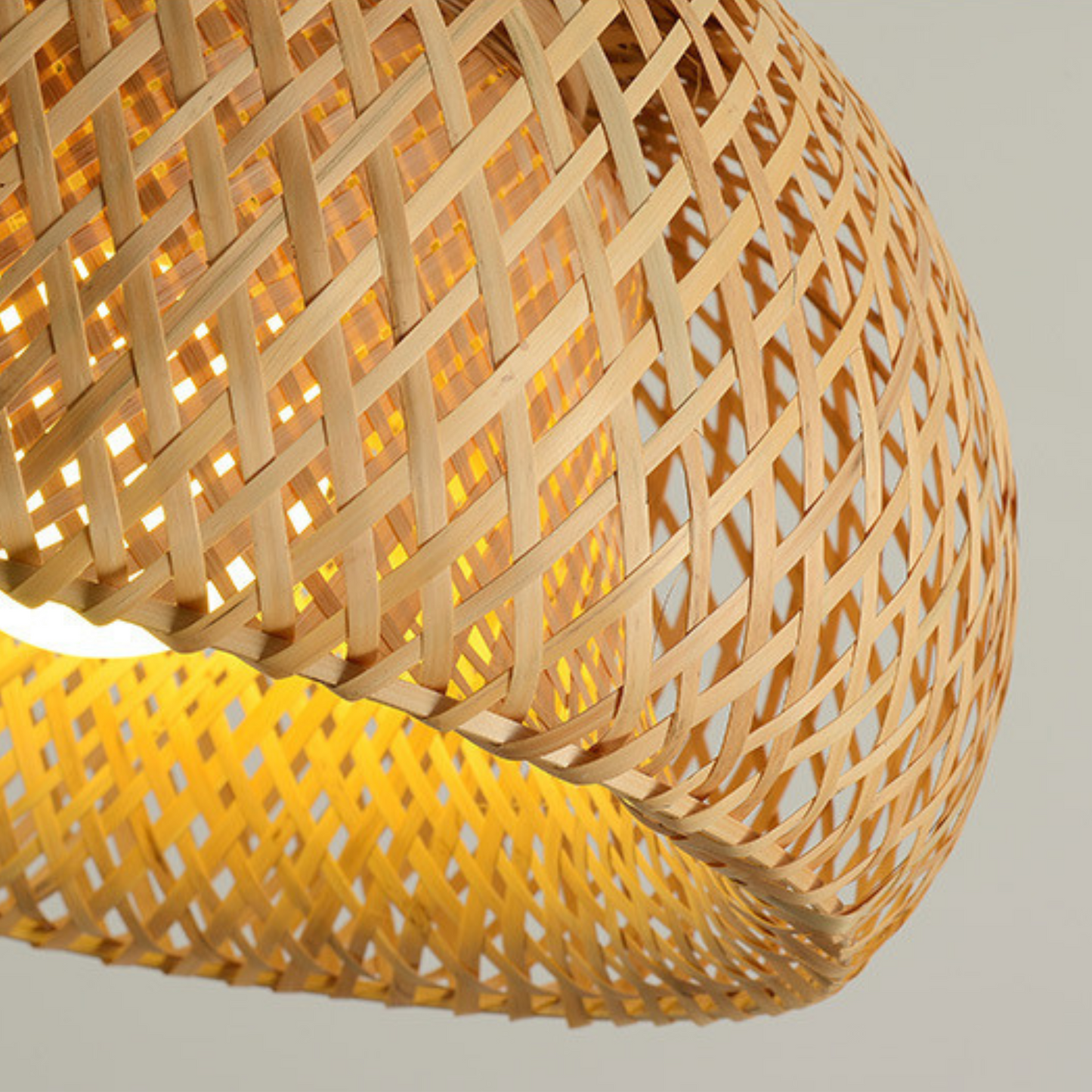 SVAN - Handgemaakte gevlochten Ronde Bamboe hanglamp