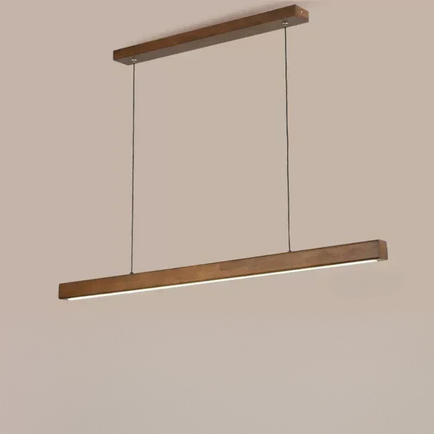 HYGGE - Gerade LED-Pendelleuchte aus Holz