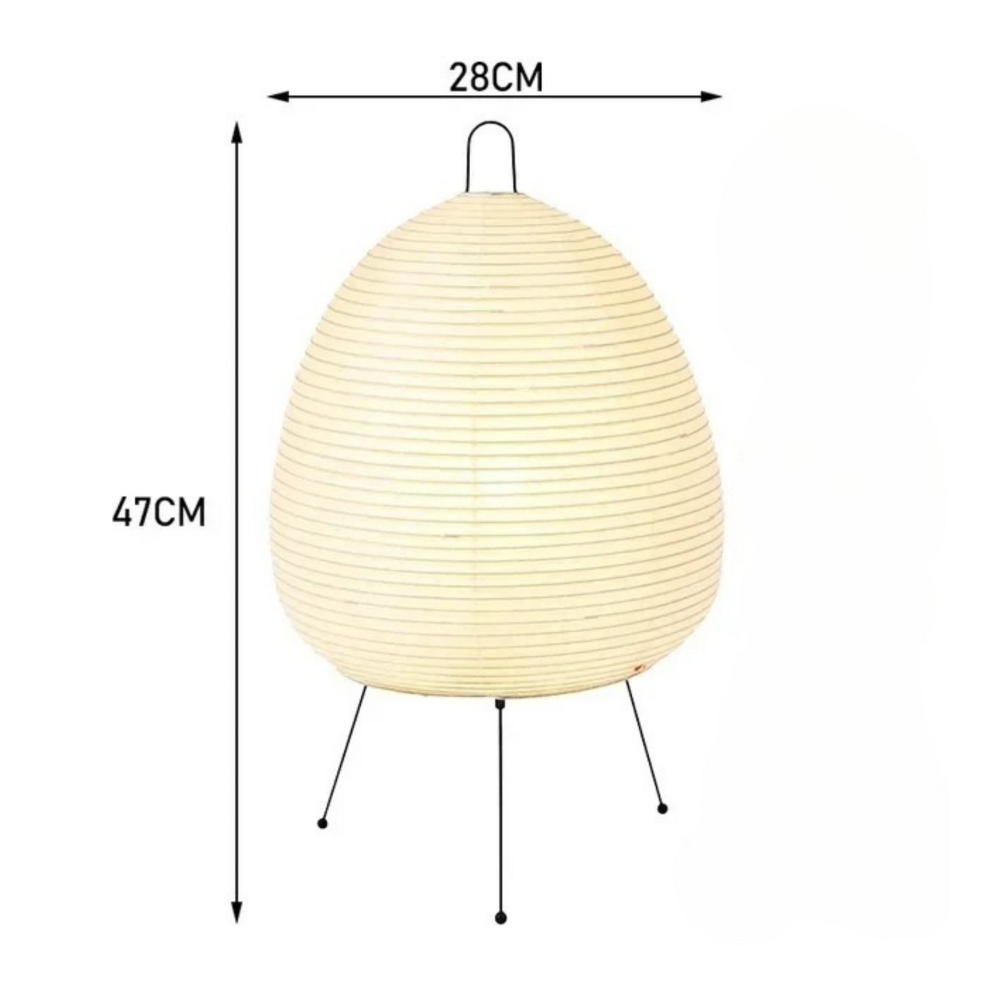 HILA - Designer Stehlampe aus Reispapier
