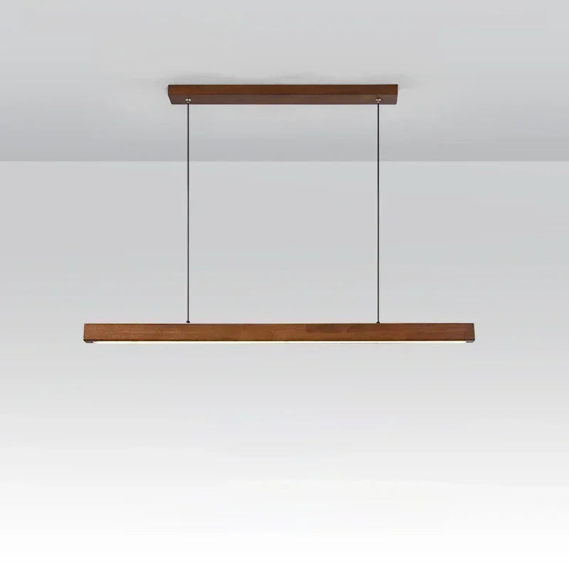 HYGGE - Gerade LED-Pendelleuchte aus Holz